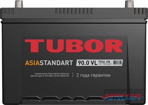 Аккумулятор Tubor Asia 90Ah о.п