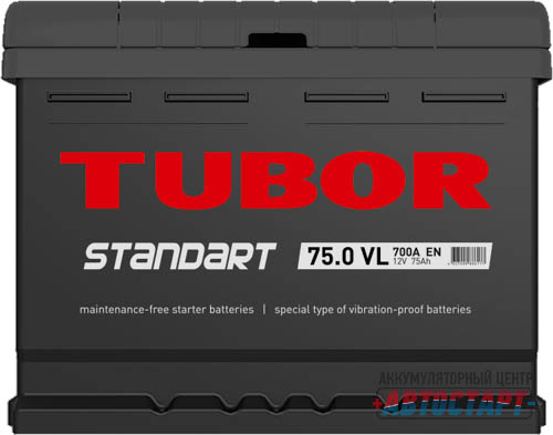 Аккумулятор Tubor Standart 75Ah