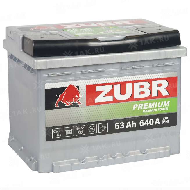 Аккумулятор ZUBR Premium 63Ah